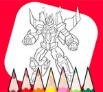 Coloring Book: Robot And Car